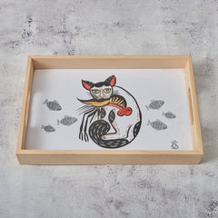 Wooden Printed Tray- Pattachitra