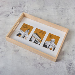 Wooden Printed Tray- Kolkata Monuments