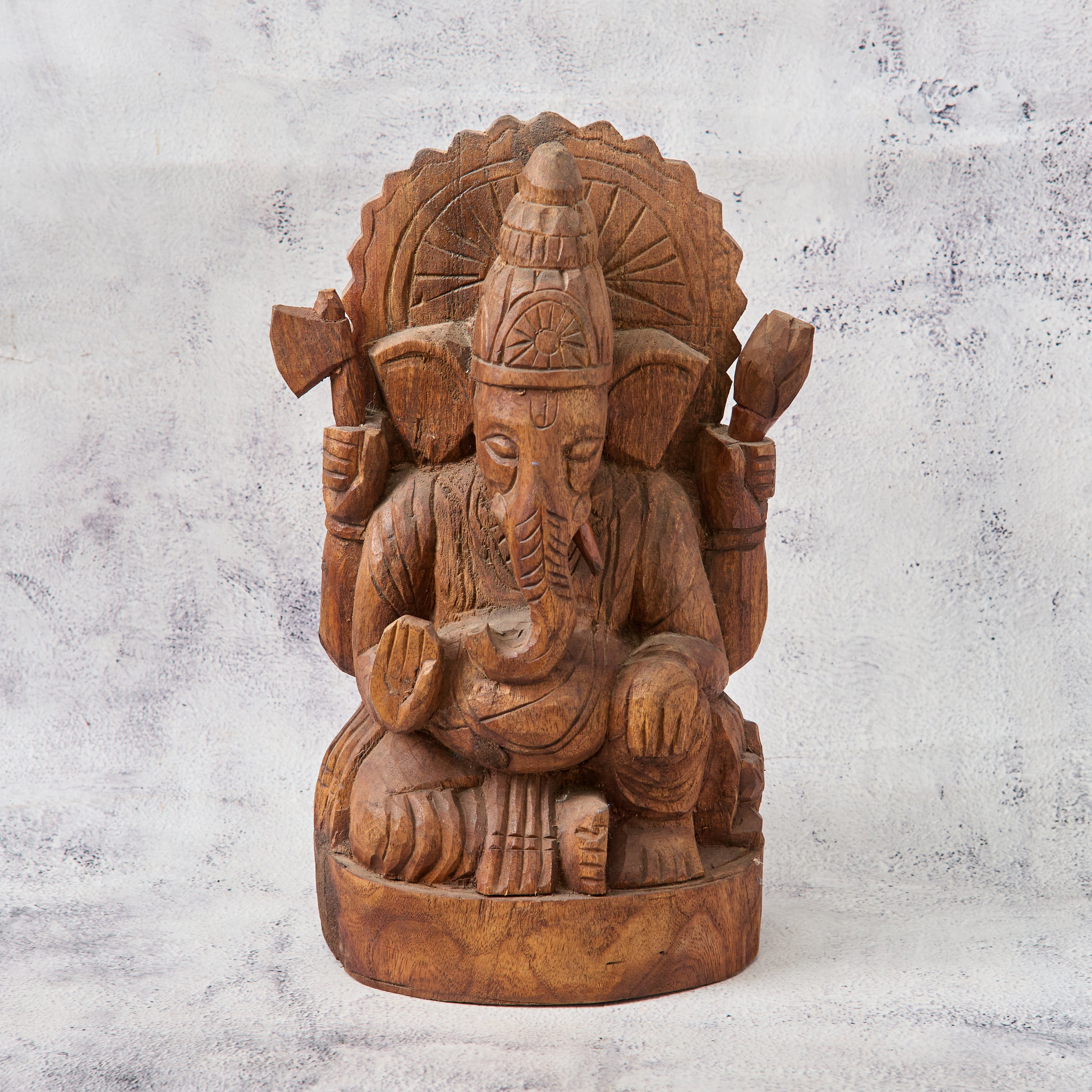 Wooden Shri Ganesha Figure