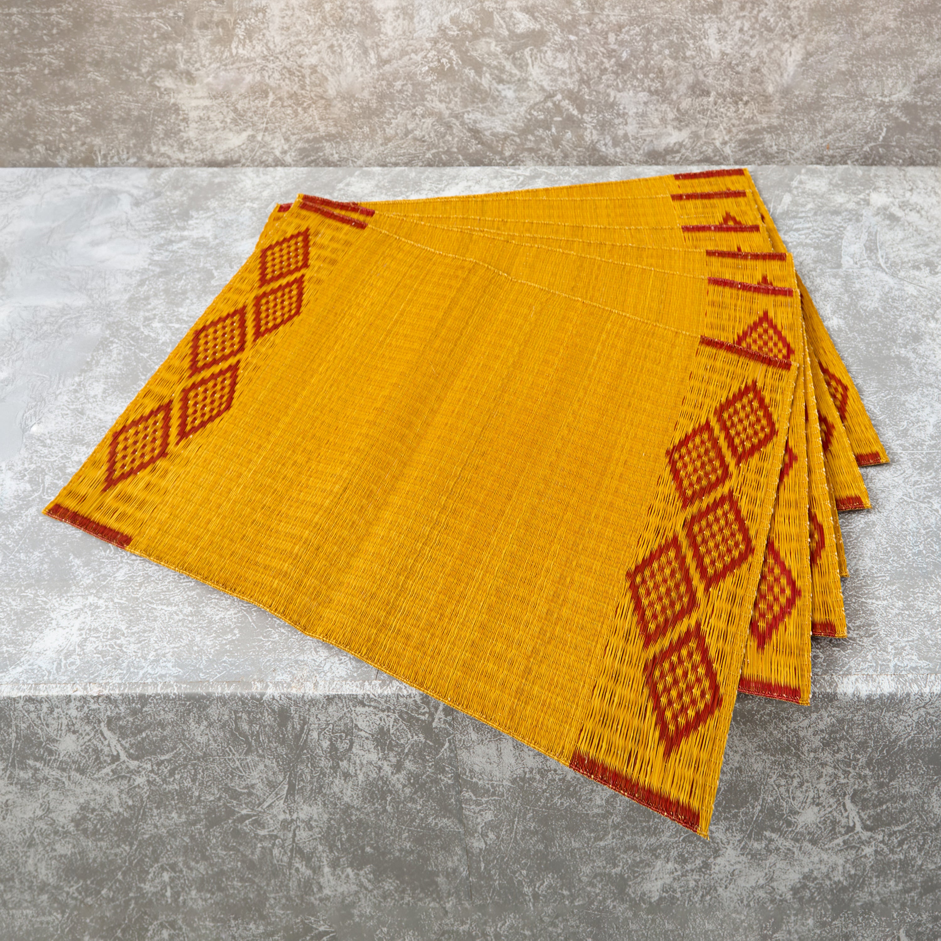 Handwoven Madur Mat (Set of 6)