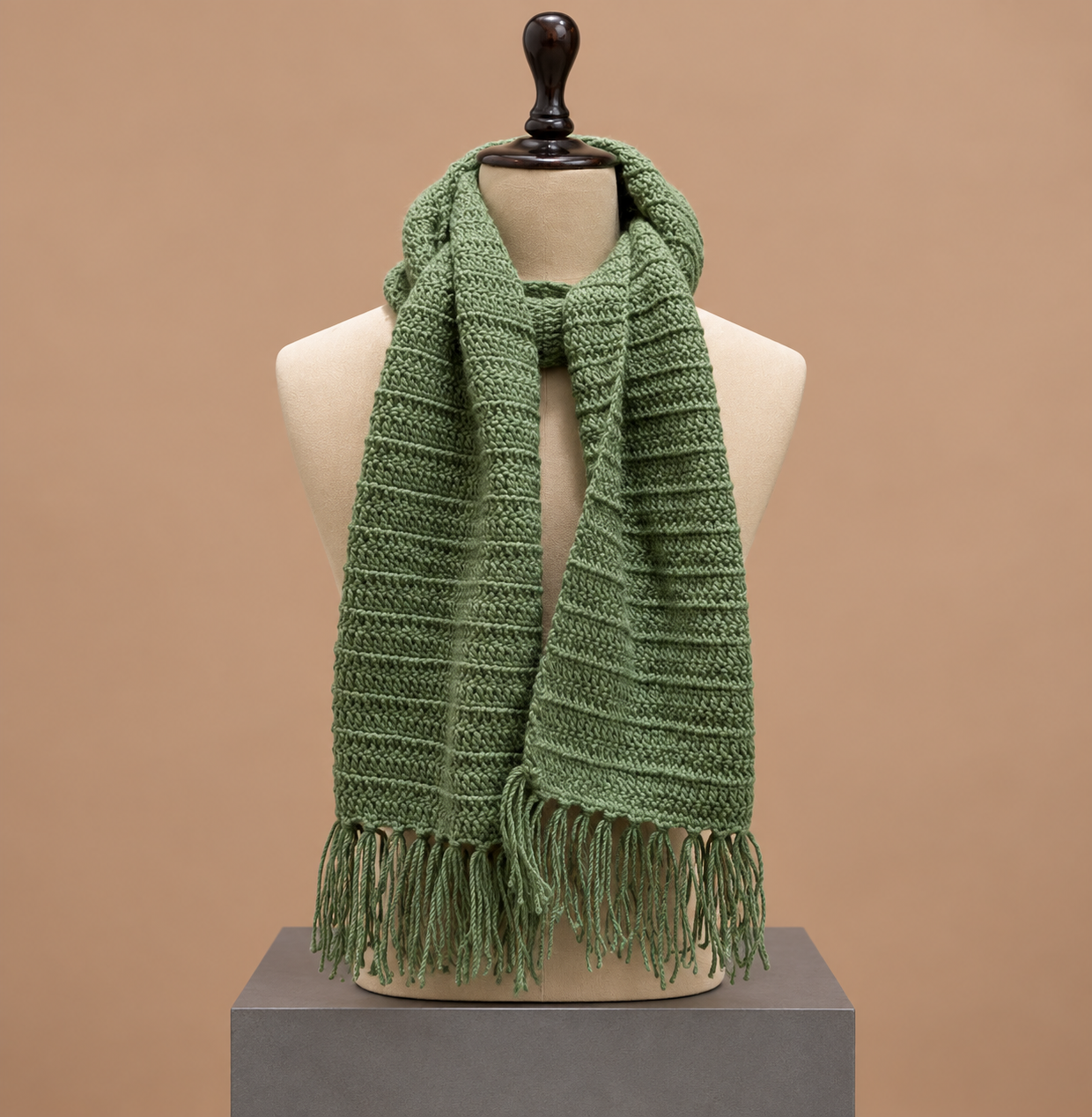 Pure Wool Sage Scarf