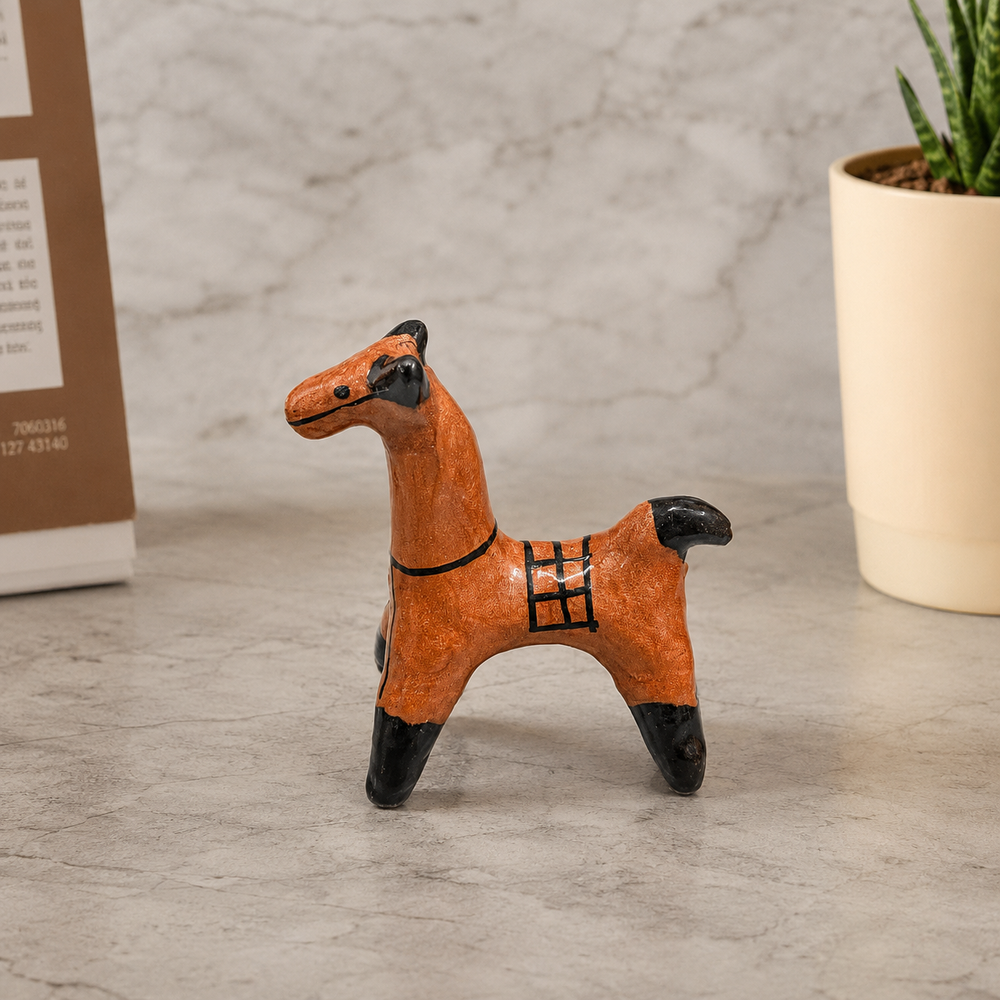 Galar Horse- Orange (Shellac Horse)