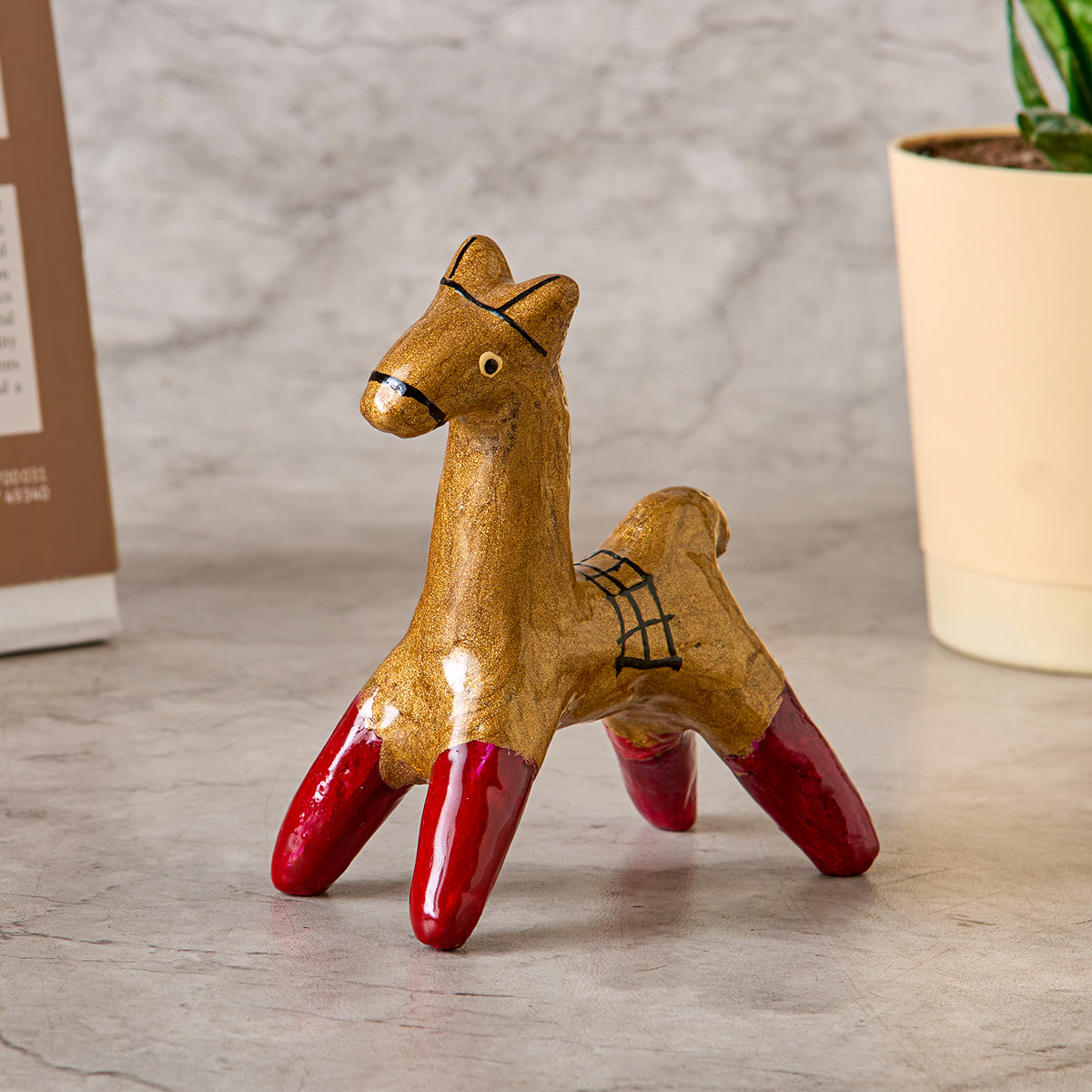 Galar Horse- Ochre (Shellac Horse)