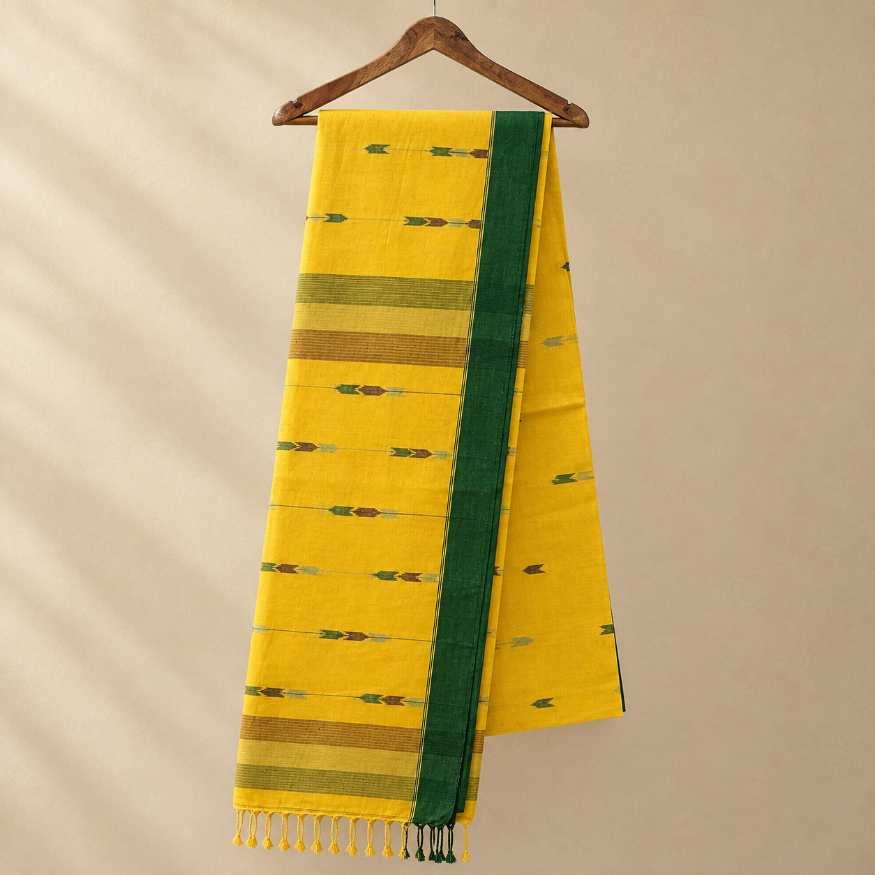 Cotton Jamdani Yellow