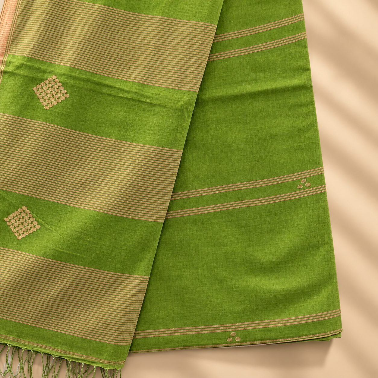 Cotton Jamdani Green