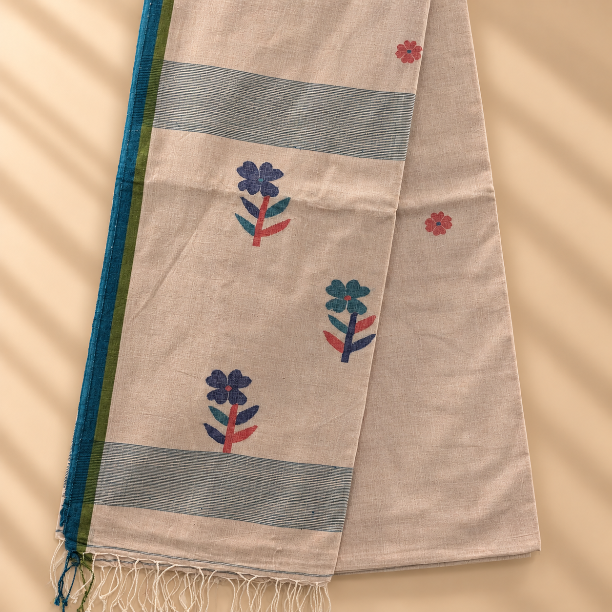 Cotton Jamdani Flower Pattern