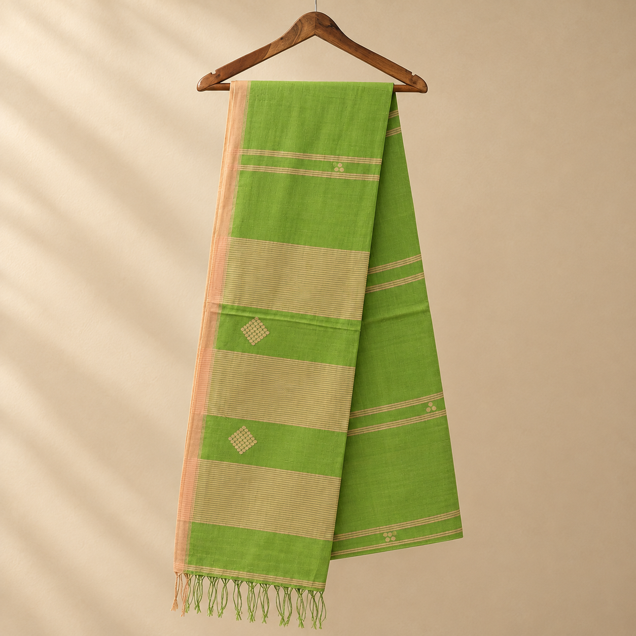 Cotton Jamdani Green