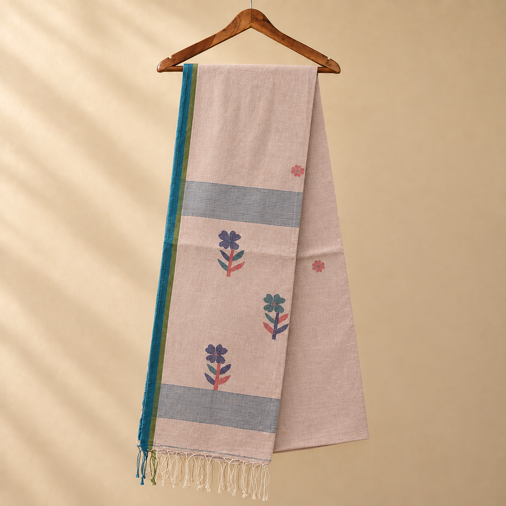 Cotton Jamdani Flower Pattern