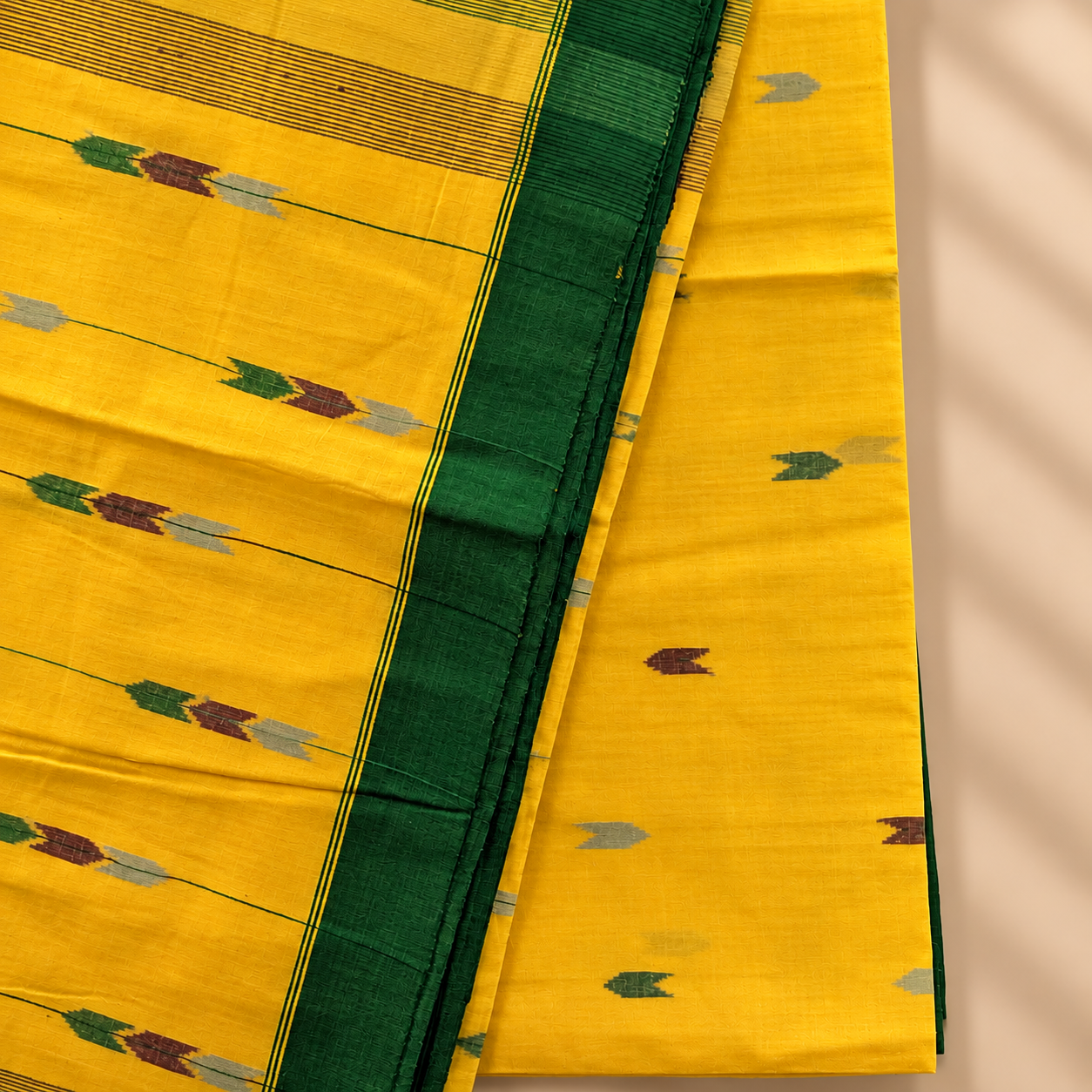 Cotton Jamdani Yellow