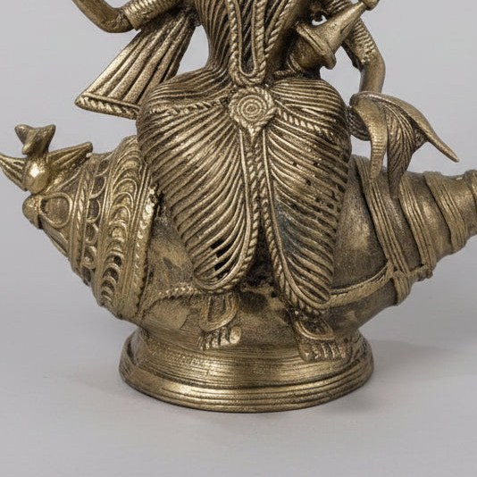 Dokra Sitting Lakshmi Goddess