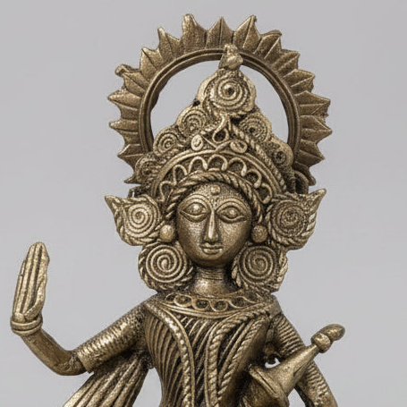 Dokra Sitting Lakshmi Goddess