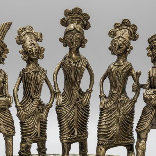 Dokra Dancing Figures Set