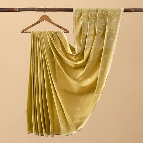 Cotton Jamdani Lime