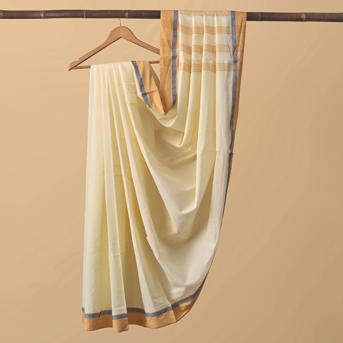 Santipuri Orange Border