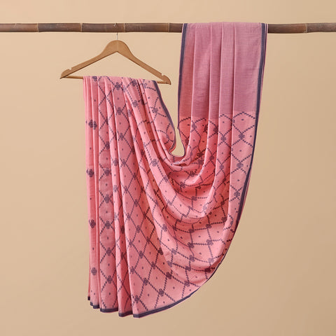 Cotton Jamdani Pink Body