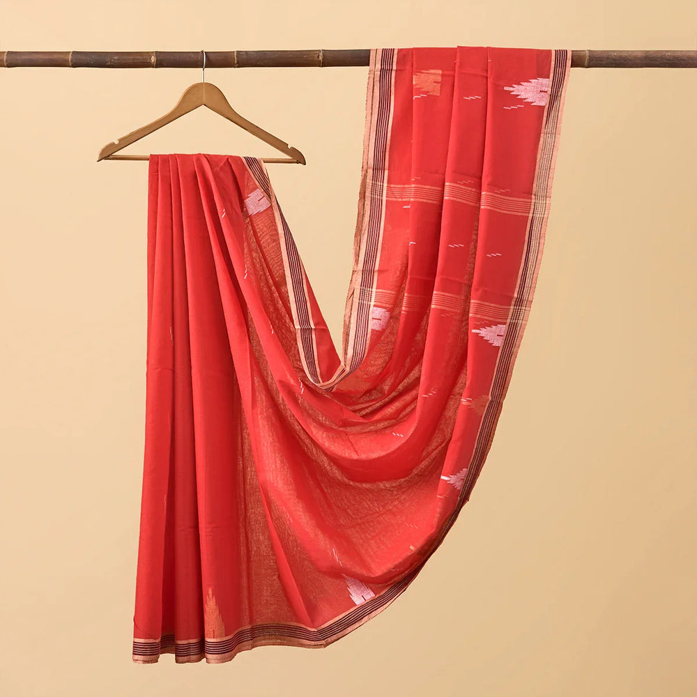 Cotton Jamdani Red
