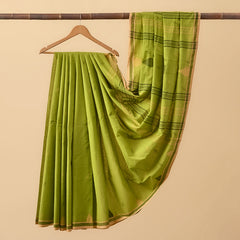 Cotton Jamdani Olive Green