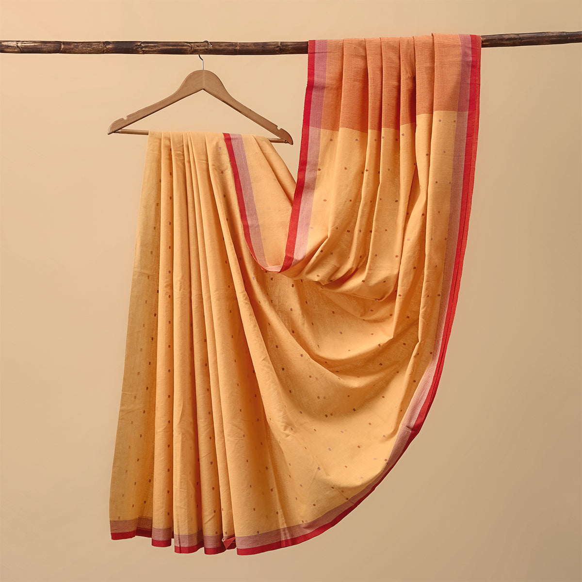 Cotton Jamdani Orange Body