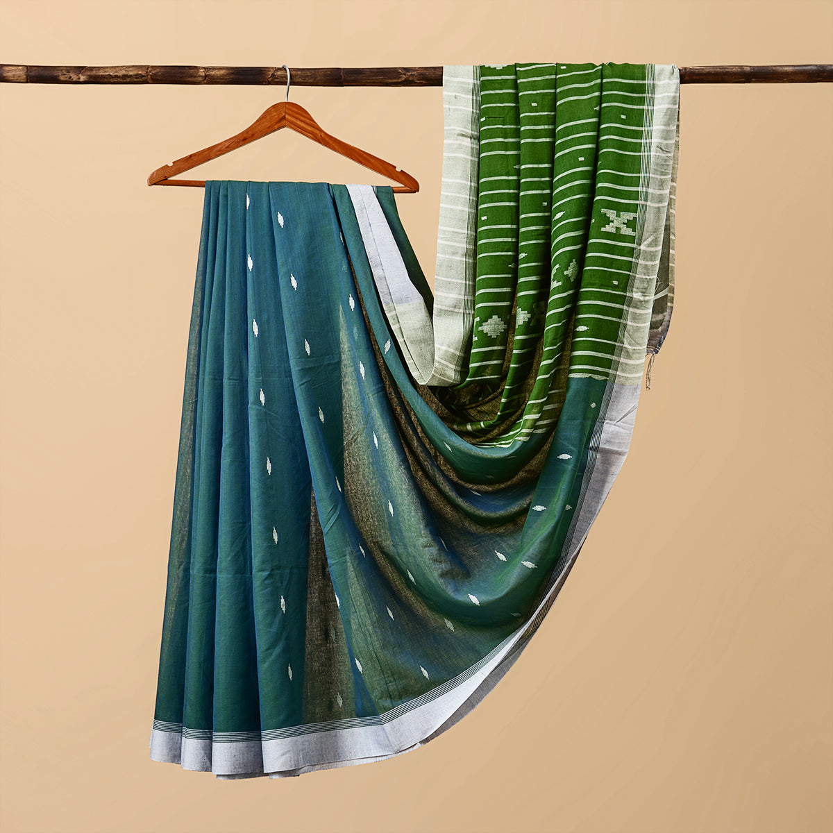 Cotton Jamdani Green