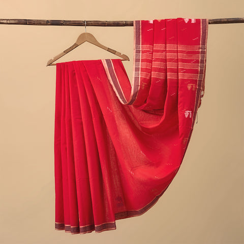 Cotton Jamdani Red