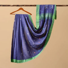 Cotton Jamdani Blue and Green