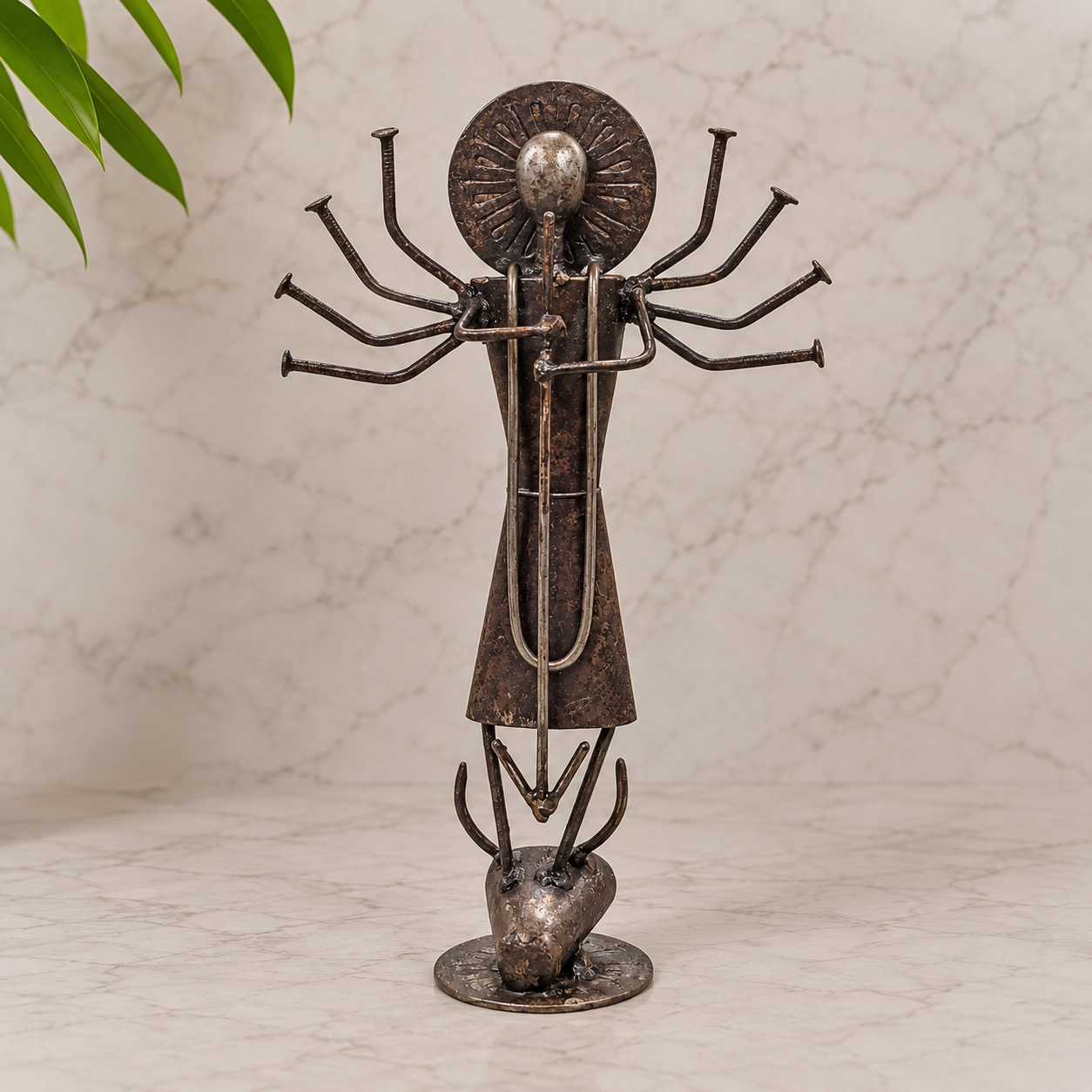 Scrap Metal Durga Idol
