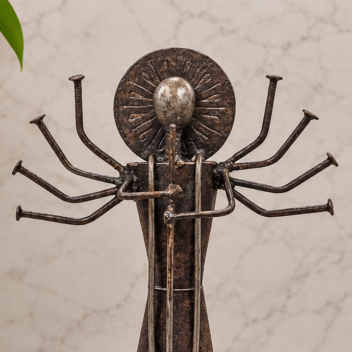 Scrap Metal Durga Idol