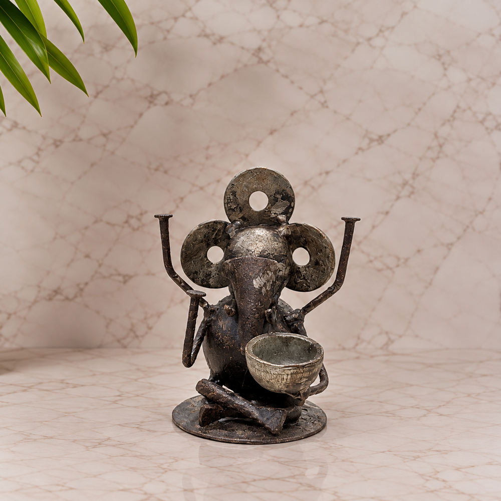 Scrap Metal Shri Ganesha Small