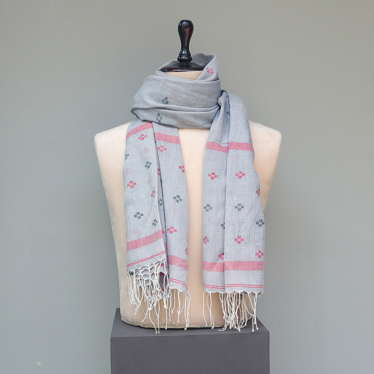 Pure Cotton Grey Stole