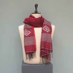 Pure Cotton Maroon Stole