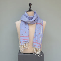 Pure Cotton Lilac Stole