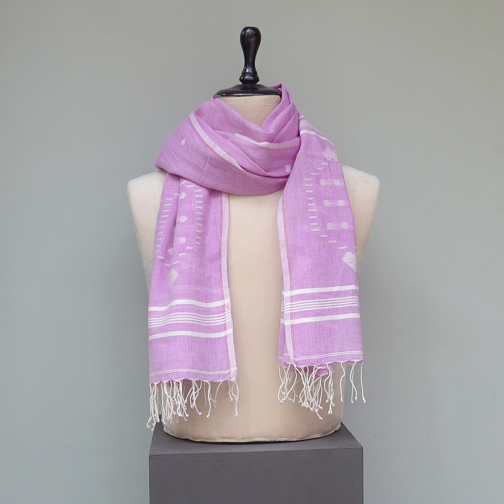 Pure Cotton Violet Stole