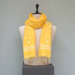 Pure Cotton Yellow Stole