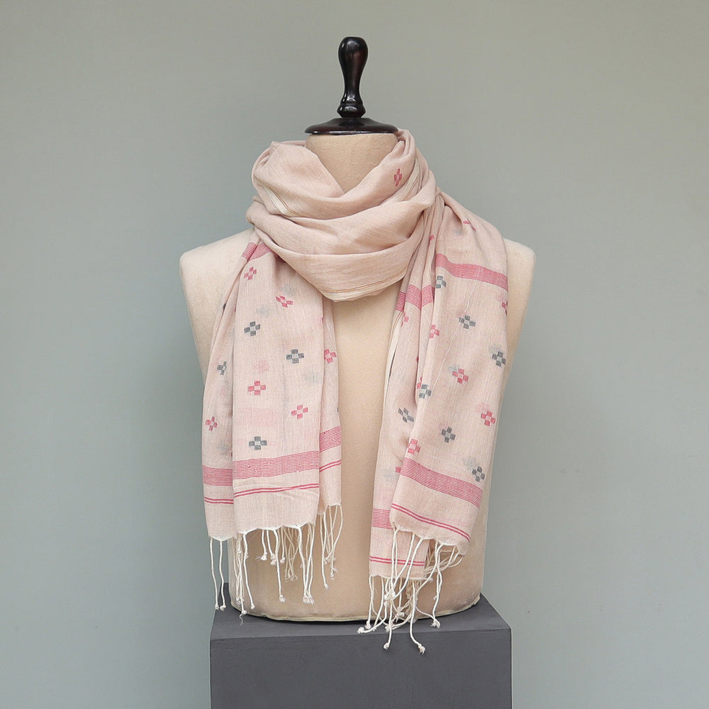 Pure Cotton Peach Stole