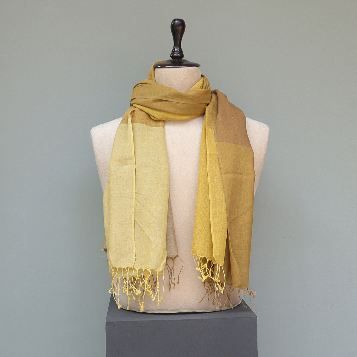 Handwoven Mustard Stole
