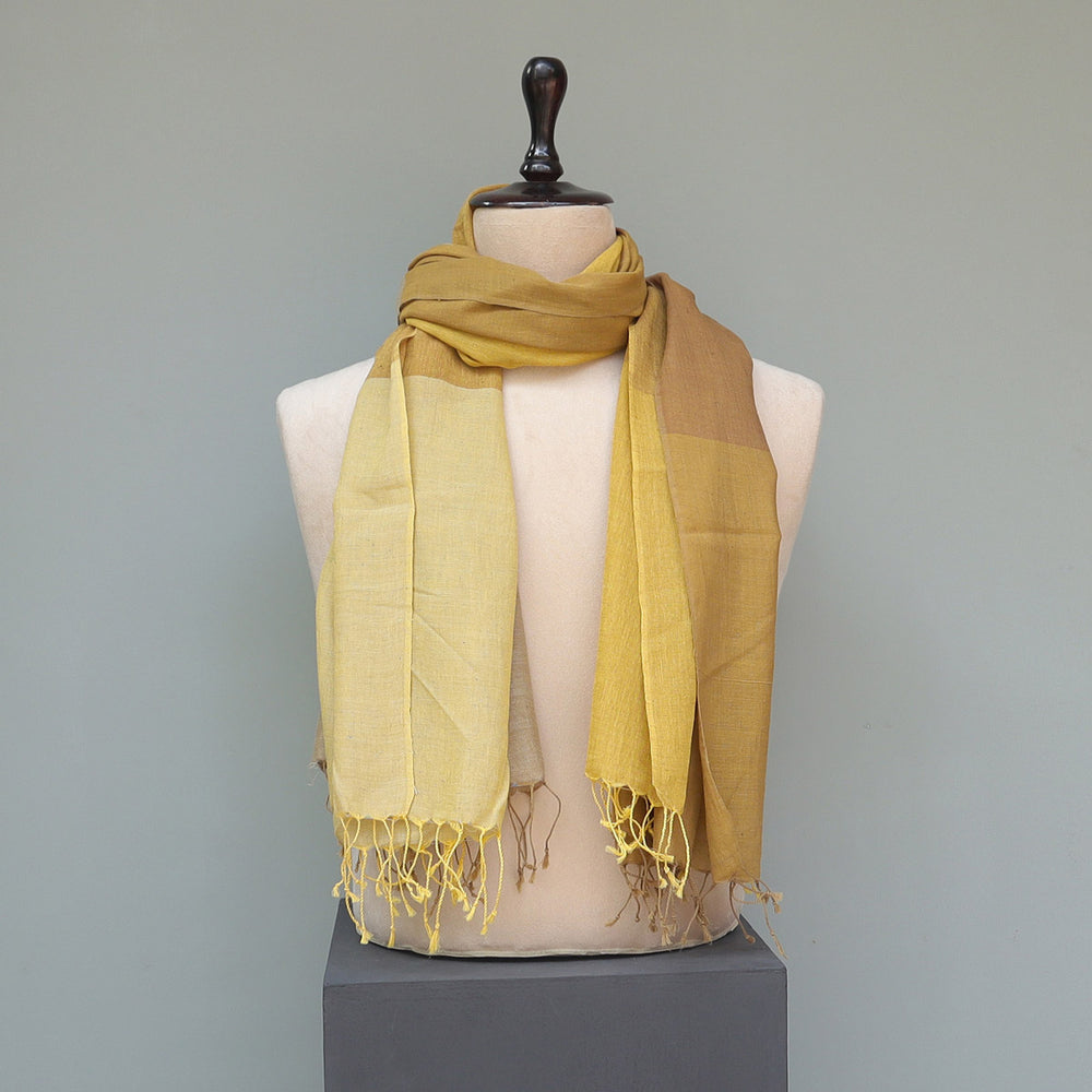Handwoven Mustard Stole