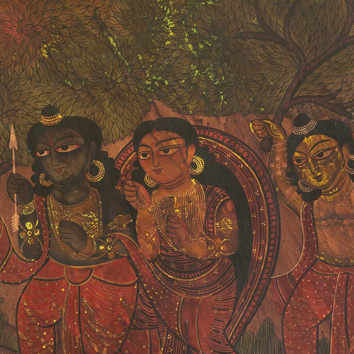 Rama, Sita and Lakshmana