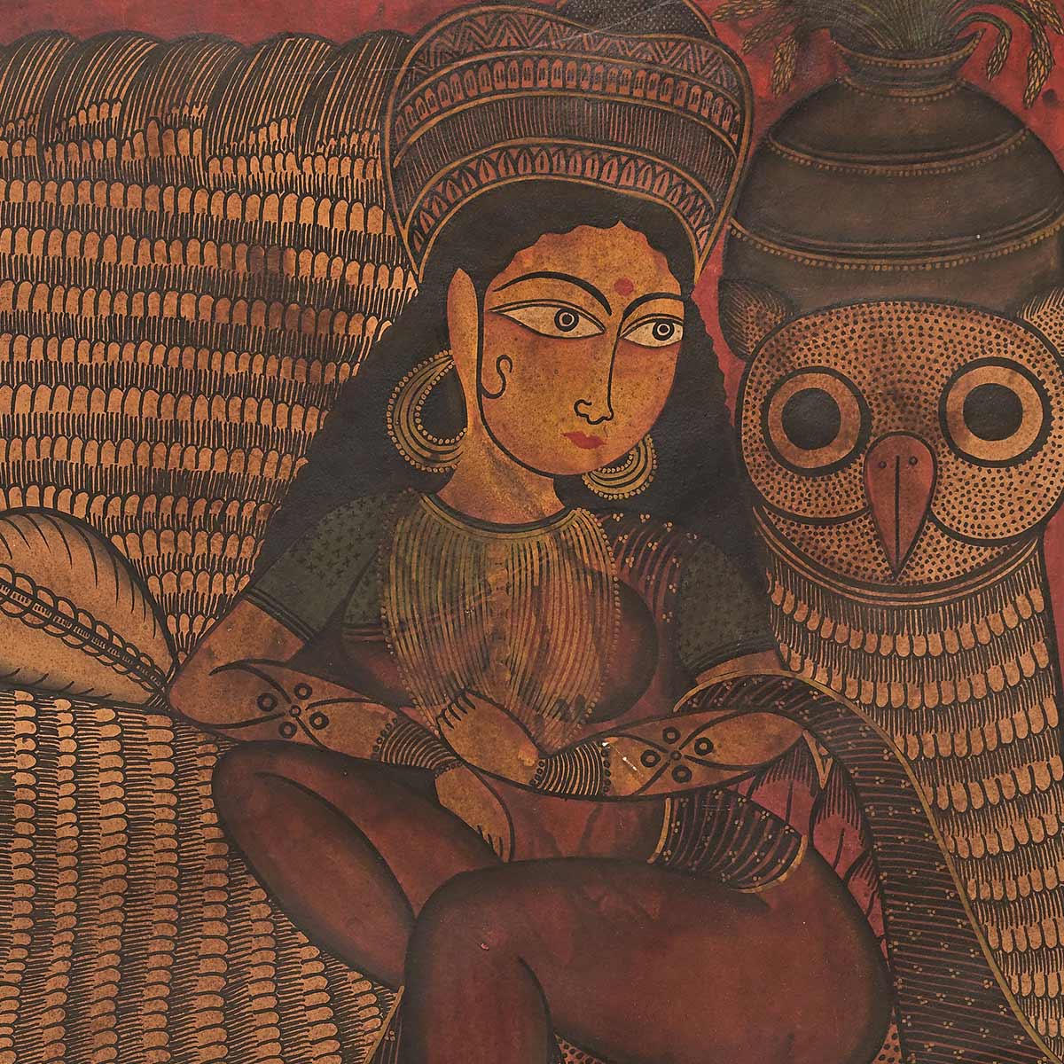 Lakshmi with Owl