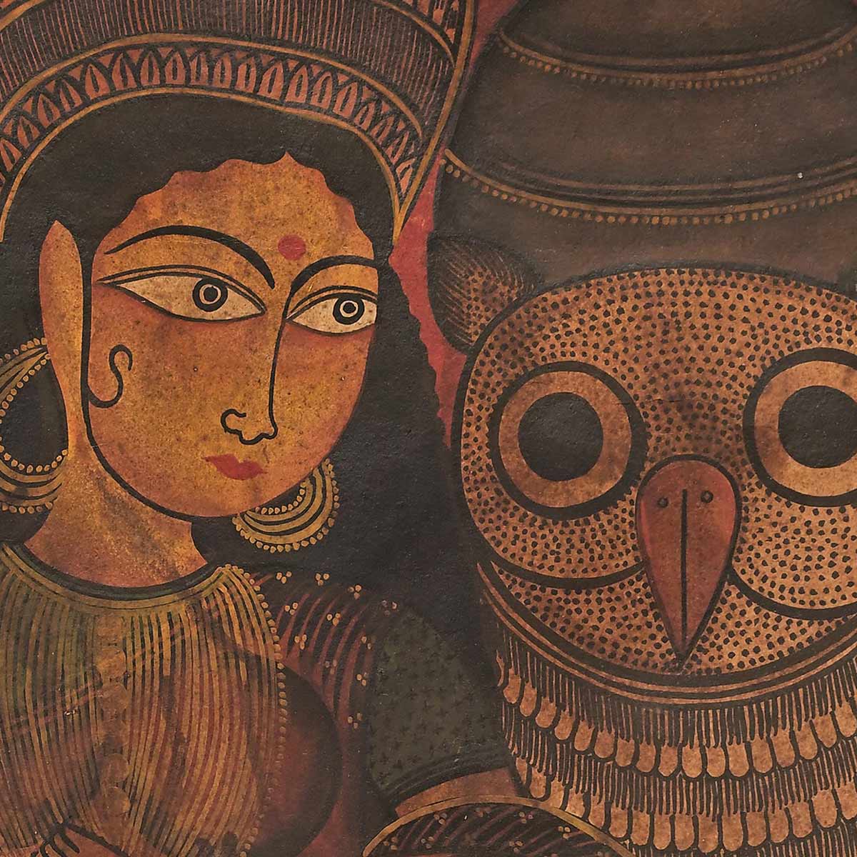 Lakshmi with Owl