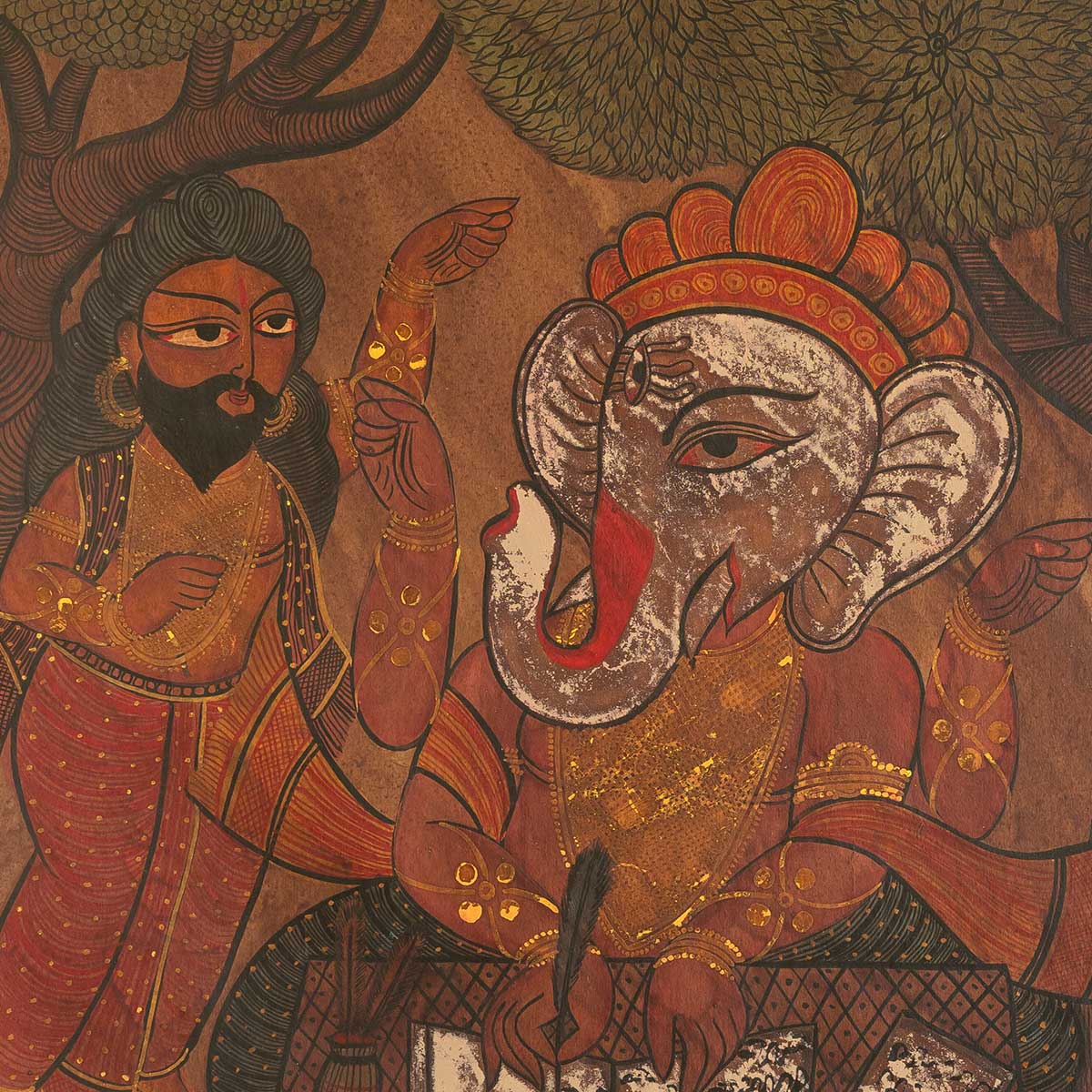 Ganesha with Scribe