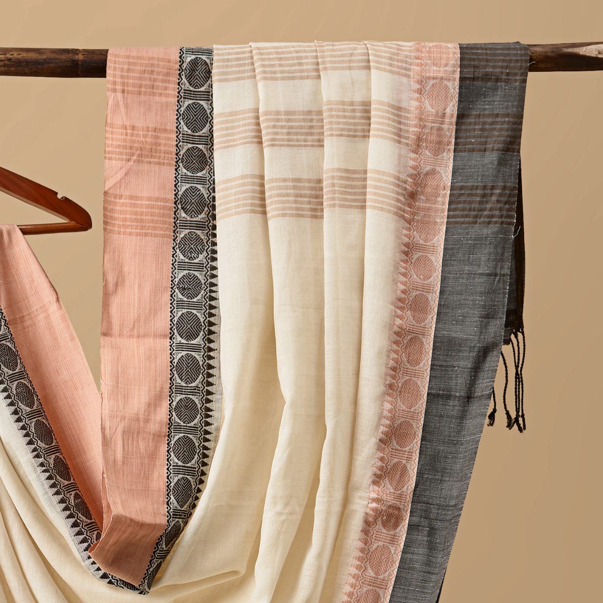 Pure Cotton Tangail Black Pattern