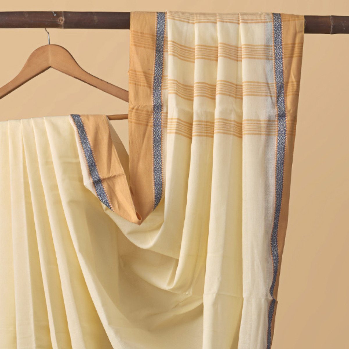 Santipuri Orange Border