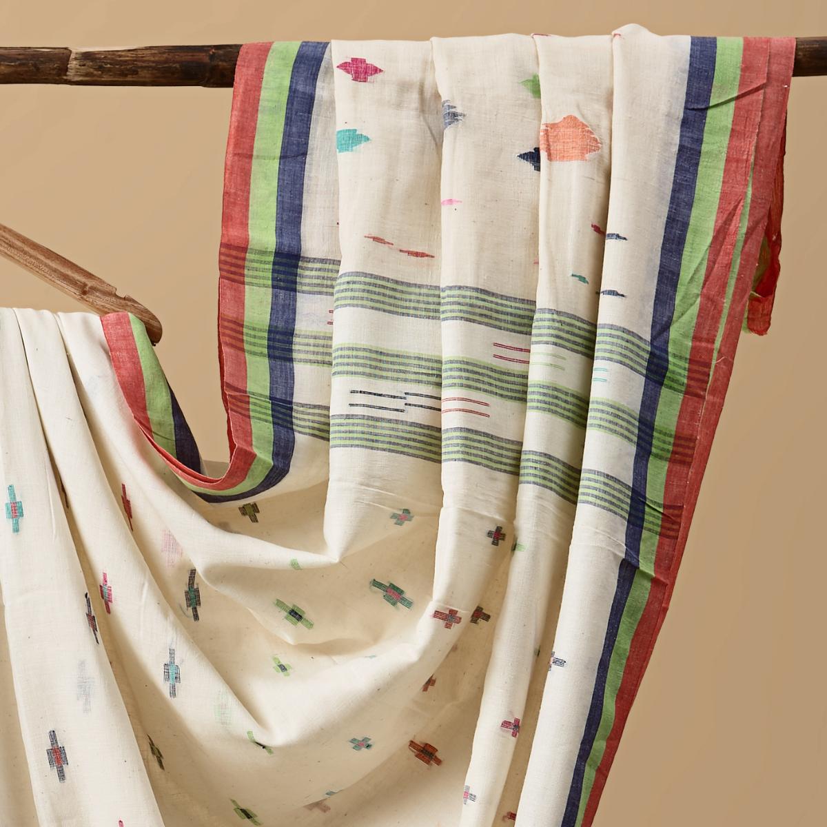 Cotton Jamdani Beige