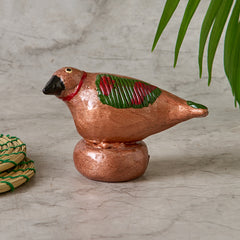 Galar Bird with Base- Brown (Shellac Bird)