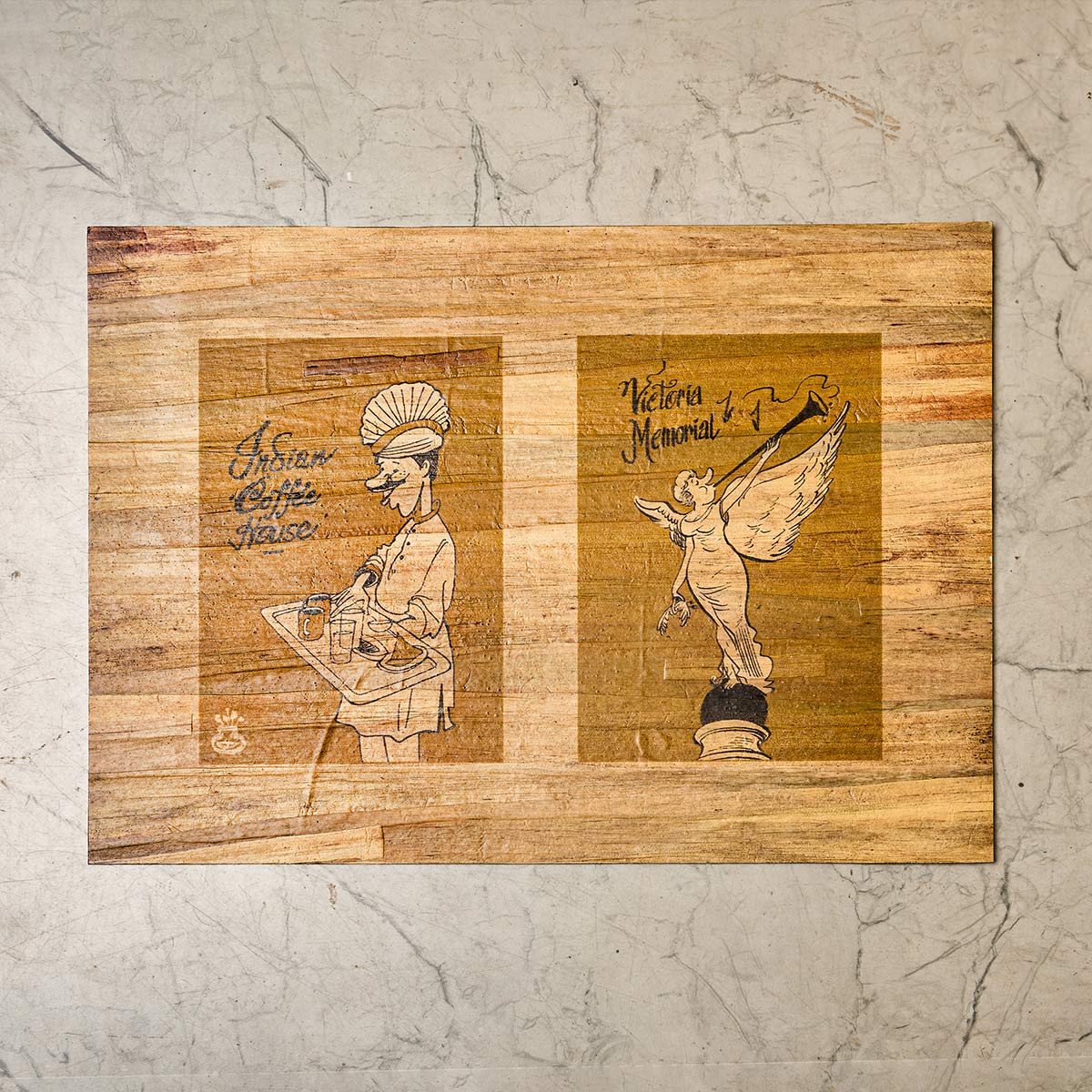 Kolkata Nostalgia Mats and Coasters Set (Water Hyacinth)