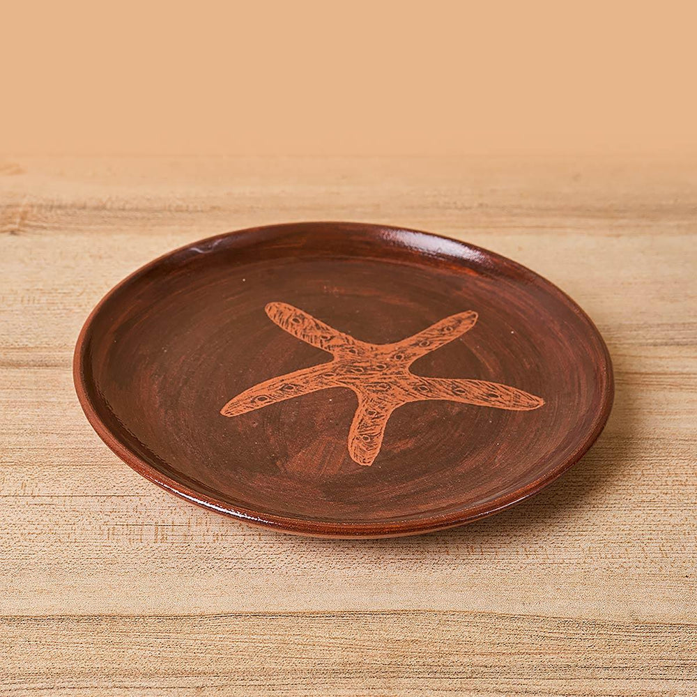 Ceramic Etched Plate- Star