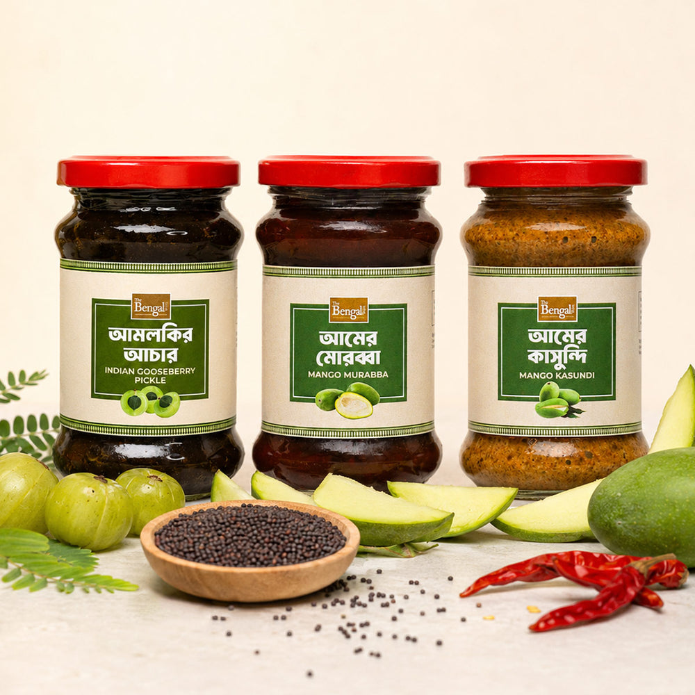 Pickles Combo (A combo of Aam Kasundi, Aamloki, and Aam Murabba)
