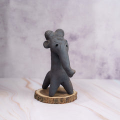 Terracotta Black Elephant (9