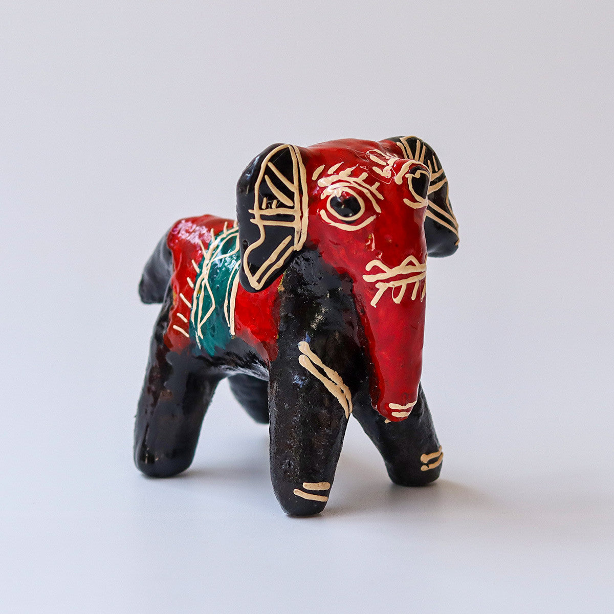Galar Putul / Shellac Dolls- Elephant and Horse Set