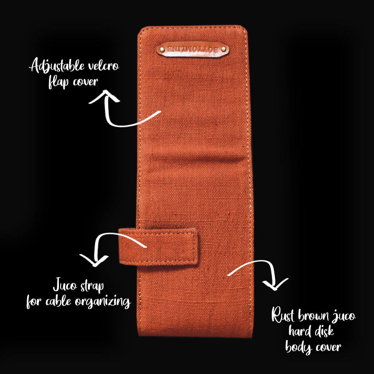 Juco Hard disk Cases(Brown/Rust)